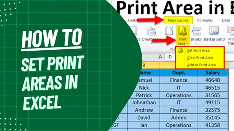 Show Print Area Excel: A Symphony of Digital Canvas and Analog Dreams